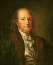 Portræt af Benjamin Franklin (1706-90)