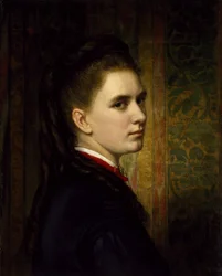 Portræt af Maria Healy, kunstnerens datter, ca. 1871