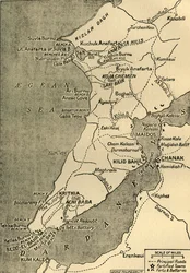Kort over Gallipoli-halvøen, 1919.