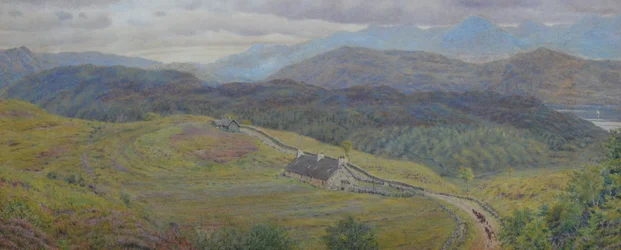 At Arisaig - Invernessshiren rannikko, n. 1866 (akvarelli)