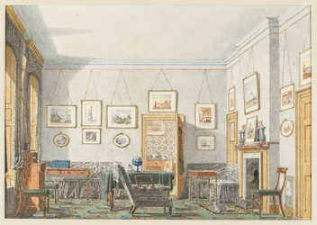 George James Drummonds værelse i Oxford, 1853