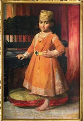 Portræt af prins Albert, ældste søn af Maharaja Duleep Singh, 1870