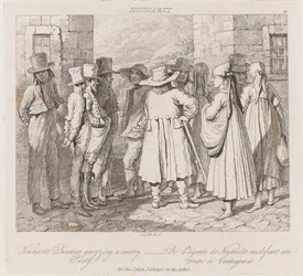 Dandies, Neumarket, ca. 1821 (radering)