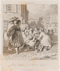 Marked, Stuttgart, ca. 1821 (radering)
