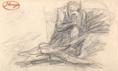 Knælende figur