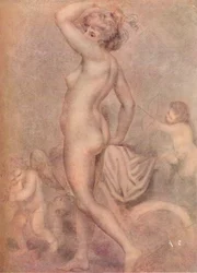 Lady Hamilton som sundhedens gudinde, c1790, 1920.