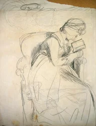 Serena Reading (blyant på papir)