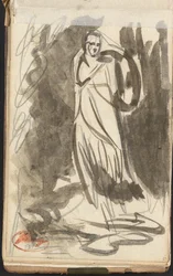 Stående kvindefigur