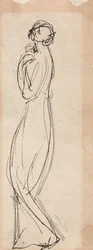 Stående kvindefigur