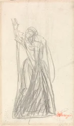 Stående figur, sandsynligvis for Lady Macbeth