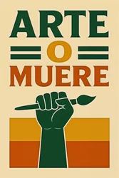 Art or Die-Spanish alt, 2024 (akryl på lærred)