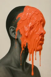 Molten Silence, 2025 (akryl på lærred)