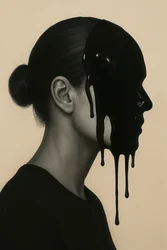 Obsidian Muse, 2025 (akryl på lærred)