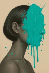 The Muted Bloom, 2025 (akryl på lærred)