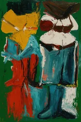 Unspoken Bodies, 2025 (akryl på lærred)