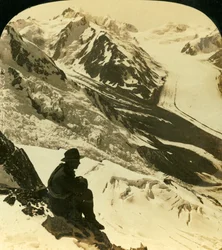Tasman- og Rudolph-gletsjerne, de sydlige alper, New Zealand, c1909.