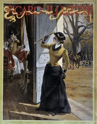 Kvinde i jagtdragt - i "" Figaro Illustrated"" fra okt. 1895