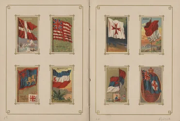 Alle nationers samt Amerikas Forenede Staters delstaters og territoriers flag - Side 19 og 20, 1887