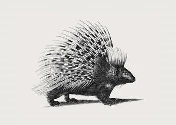Illustration af et pindsvin