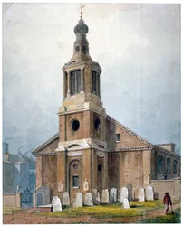 Church of St Anne, Dean Street, Soho, London, 1828