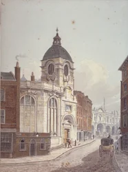 Church of St Benet Fink, Threadneedle Street, City of London, 1810