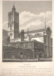 St. Dionis, Backchurch, Fenchurch Street, indgraveret af William Wise