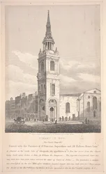 St. Mary Le Bow, graveret af William Wise