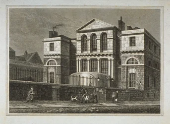 Udsigt over Sessions House, Old Bailey, 1812