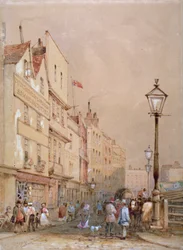 Udsigt over Smithfield Market, City of London, 1844.