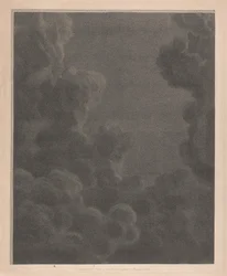 West Window of the Chapel, New College Oxford, Clouds, en del af Nativity Scene
