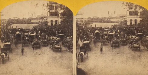 Modtagelse af den japanske ambassade ved batteriet, 1860.