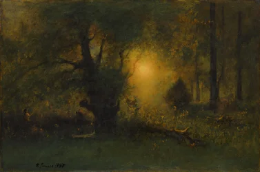 Solopgang i skoven, 1887
