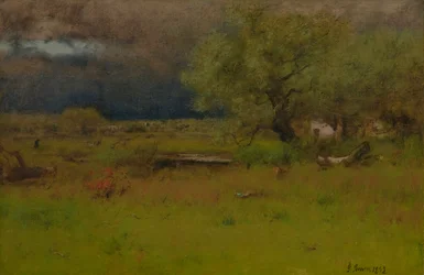 Den forbipasserende storm 1892 (olie på lærred)