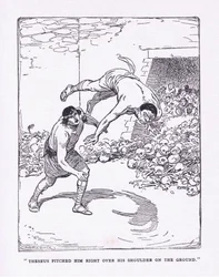 Havet slog ham lige over hans skulder på jorden, fra The Heroes udgivet af George Allen og Unwin 1929