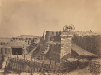Befæstninger nær Charleston, South Carolina, ca. 1861.