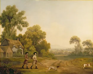 Two Gentlemen Going a Shooting (olie på lærred)