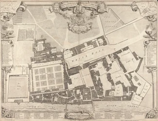 En undersøgelse og grundplot af det kongelige palads i Whitehall