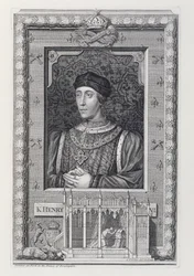 Henrik VI (1421-71) Konge af England 1421-66 og 1470-71, efter et portræt i Kensington Palace, indgraveret af kunstneren