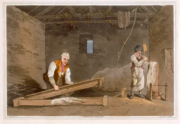 Line Swinglers graveret af Robert Havell te Elder, udgivet 1814 af Robinson and Son, Leeds