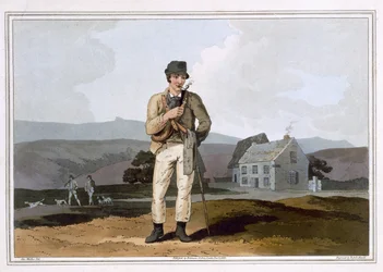 Den mauriske guide, graveret ved Robert Havell den Ældre, udgivet i 1814 af Robinson and Son, Leeds
