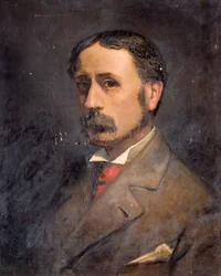 Selvportræt af George Warren Blackham, slutningen af det 19.-begyndelsen af det 20. århundrede.