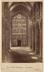 Gloucester Katedral. Midterskibet.