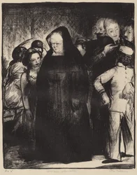 I en elevator, 1916.