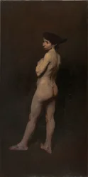 Nøgenstudie, Miss Bentham, New York, 1906