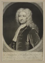 Edmund Halley, ca. 1705 (mezzotint)