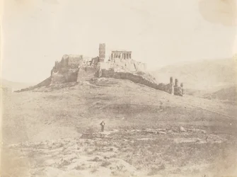 Pnyx og Akropolis, ca. 1848.