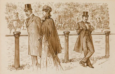 En Passant: Det er Bounderson, ikke? Han skulle være blevet druknet som en hvalp!, Punch Magazine, 23. juli 23, 1892 (pen & sepia blæk på papir)