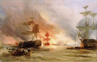 Bombardementet af Algier, 27. august 1816, ca. 1836 (oliemaleri)