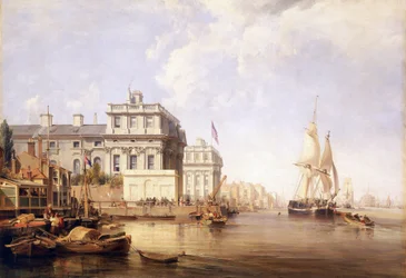 Udsigt over Greenwich Hospital fra den nordlige bred af Themsen