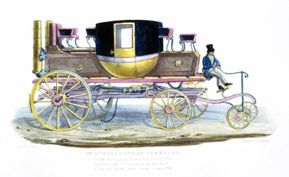 Mr. Gurneys dampvogn som set kørende i Regents Park, 6. november 1827